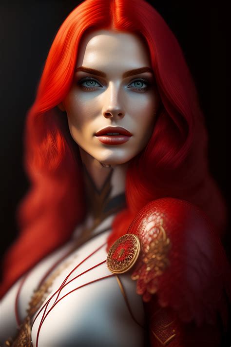 Lexica - Pale woman covered with blood, rolyatistaylor face!!!, red hair, skeleton full body ...