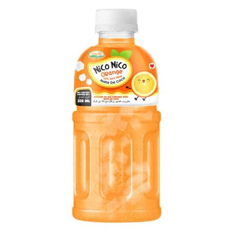 Nico Nico Orange Juice & Nata De Coco 320ml | Candy Snack Experts