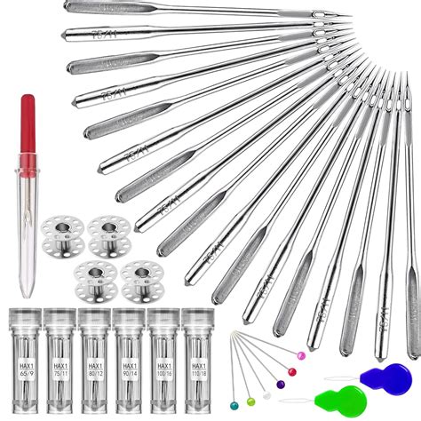 60Pcs Sewing Machine Needles Set Universal Standard Needle for Singer ...