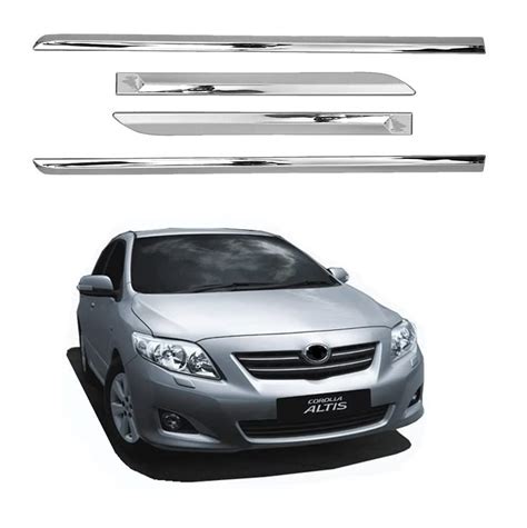 Car Door Side Beading Chrome for Toyota Corolla Altis Type - 2 (2008 ...