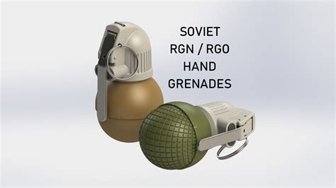 3D file Soviet RGN & RGO Hand Grenades ・3D printer model to download・Cults