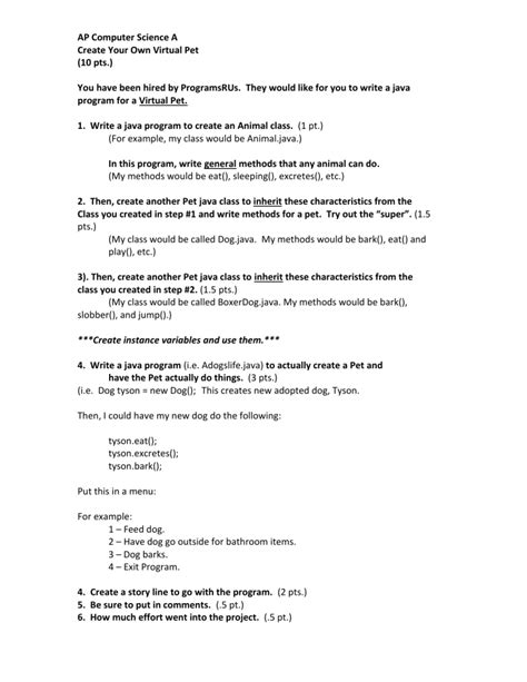 Virtual Pet Java Code Part 2 的图像结果