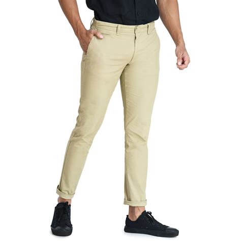 Moose Slim Fit Chino Pant - Cream Caramel | Daraz.lk