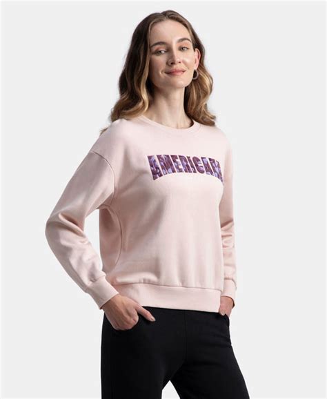 Buy Super Combed Cotton Rich Fleece Fabric Oversized Printed Sweatshirt ...