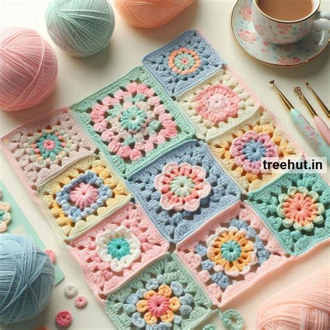 Granny Square Crochet Ideas for Blankets, Sofa Throws, Door Mats, Rugs