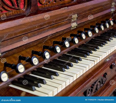 Close-up of Antique Reed Organ Harmonium Stock Image - Image of ...