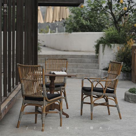 户外露天阳台桌椅家具室外休闲餐桌朔木组合现代简约-阿里巴巴