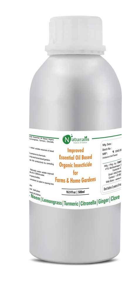 Naturalis New Improved Essential Oil Based Organic Insecticide (Neem,