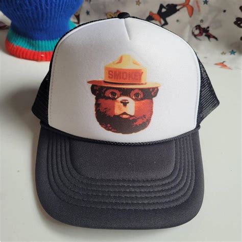 Smokey the Bear trucker Hat excellent condition. ... - Depop
