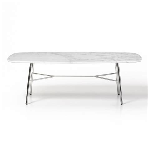 Marble Coffee Table with Metal Base Made in Italy