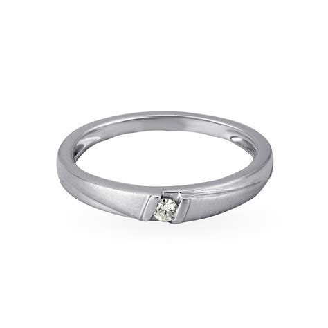 Majestic Platinum Solitaire Finger Ring for Men