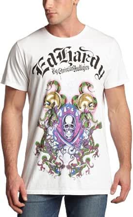 Buy Ed Hardy Men's Swords And Dragon Basic Crew Neck,White,3xl at Amazon.in