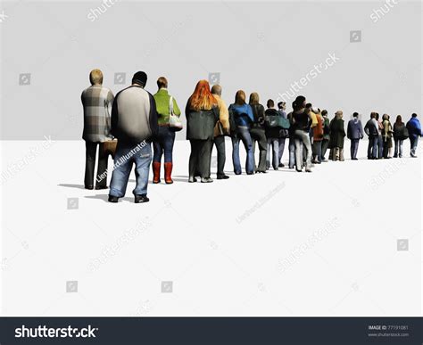 People Standing Line 的图像结果