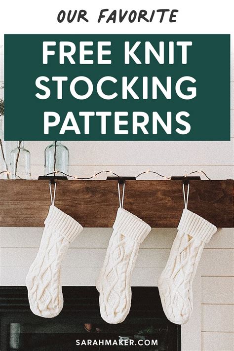 25 free christmas stocking knitting patterns – Artofit
