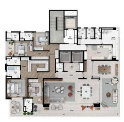 3-Bedroom Apartment Floor Plan