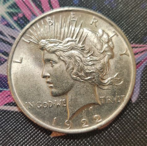 1922 P Silver 90% Liberty Peace Dollar $1 Coin - For Sale, Buy Now ...