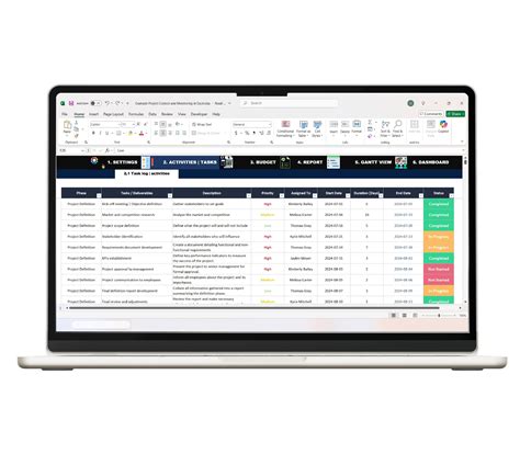 Using Excel to Track Project Progression 的图像结果