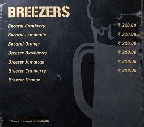 Menu of 3 D's Restro Lounge, Malviya Nagar, Jaipur