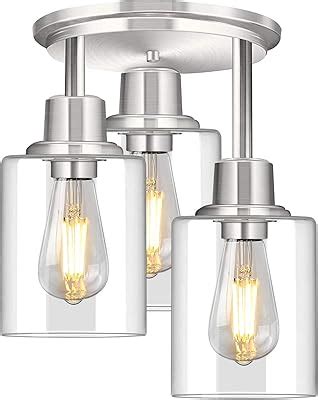 ROTTOGOON Semi Flush Mount Ceiling Light, 3 Light India | Ubuy