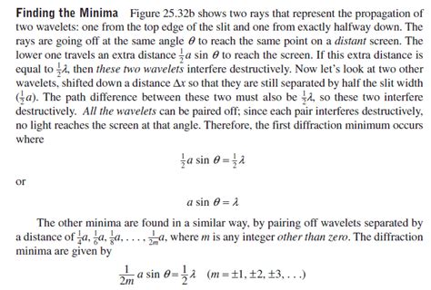 Image result for Single Slit Diffraction Formula