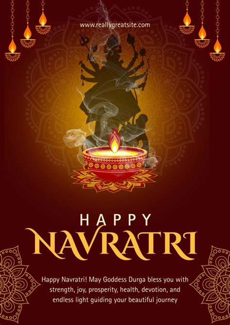 Free Customizable Navratri Poster Design Templates - Canva
