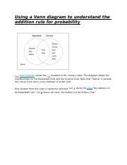 Image result for Addition Rule Probability Example
