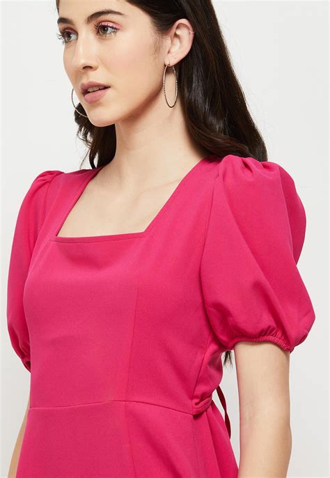 Buy Women Solid A-Line Dress Online at just Rs. 999.0 - 1000011676480 ...