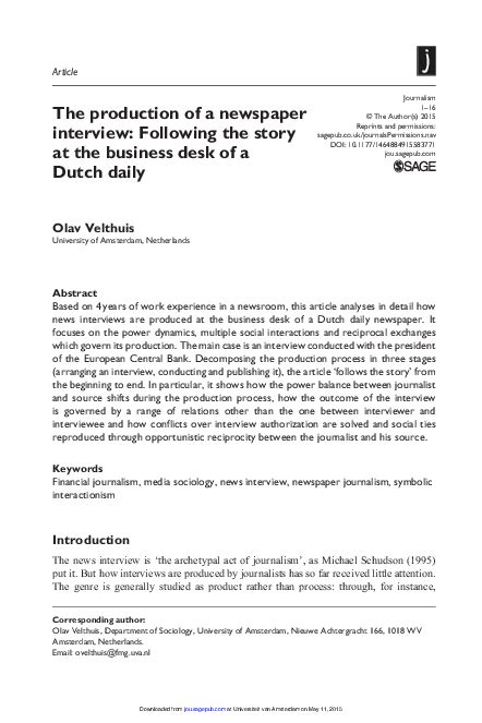 Newspaper Interview 的图像结果