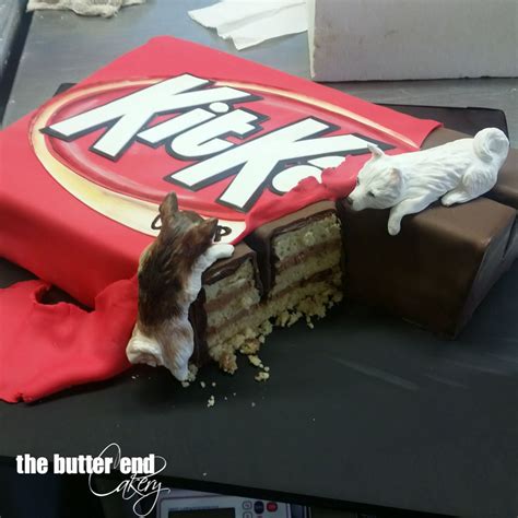 Giant Kit Kat Bar Sculpted with Akitas