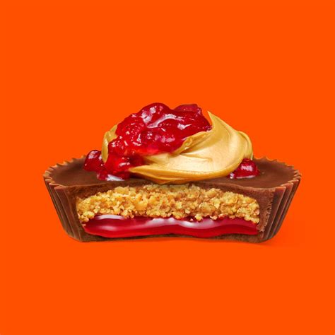 REESE'S Big Cup PB&J Strawberry Milk Chocolate Peanut Butter Cups Candy ...