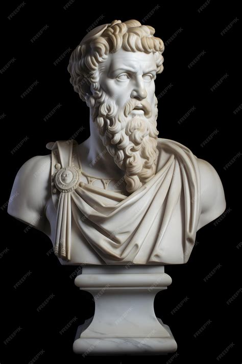 Premium Photo | Marble bust of Phidias
