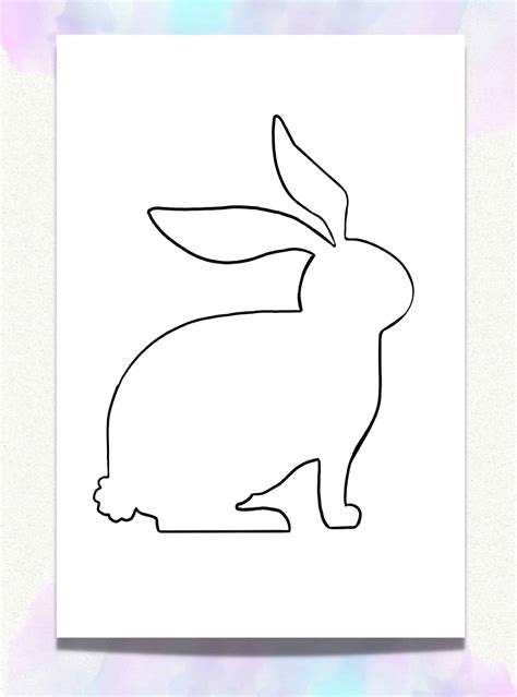Looking for a Cut Out Printable Bunny Template? 10 Cute Bunny Outlines ...