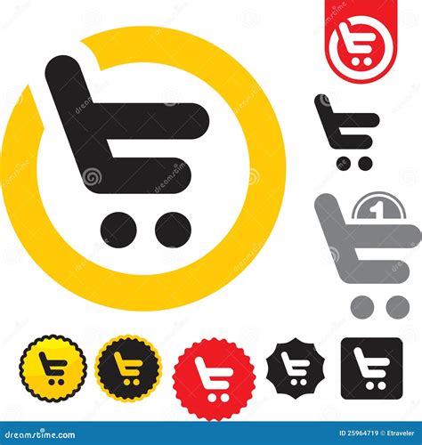 Shopping Cart Icon. E-shop Sign. Stock Vector - Illustration of retail ...