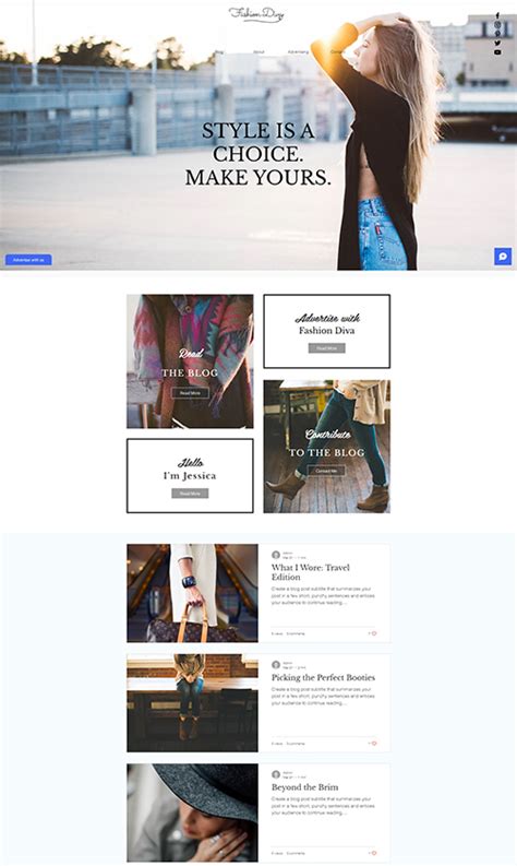 Blog Page Website 的图像结果