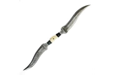 Battling Blades Haladie High Carbon Damascus Steel Double Blade Dagger ...
