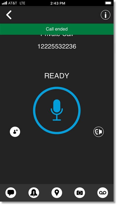 Place a manual call in the AT&T Enhanced Push-to-Talk for iPhone ...