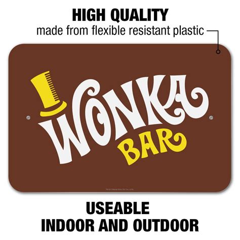 Graphics and More Willy Wonka Chocolate Factory Bar Logo Sign India | Ubuy
