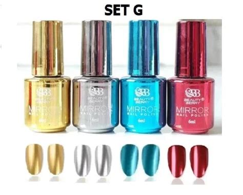 Metallic Mirror Finish Glass Nail Polish Pack Of 4 – Matylure