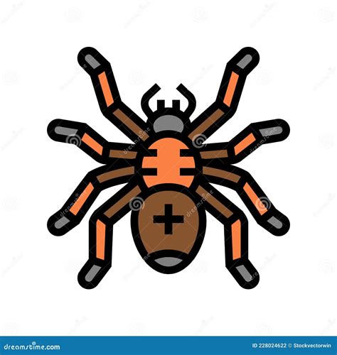 Spider Halloween Color Icon Vector Illustration Stock Vector ...