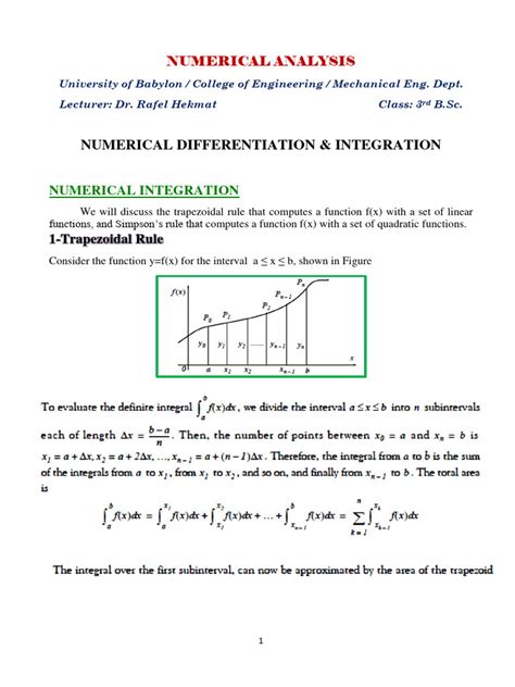 Numerical Integration Example 的图像结果