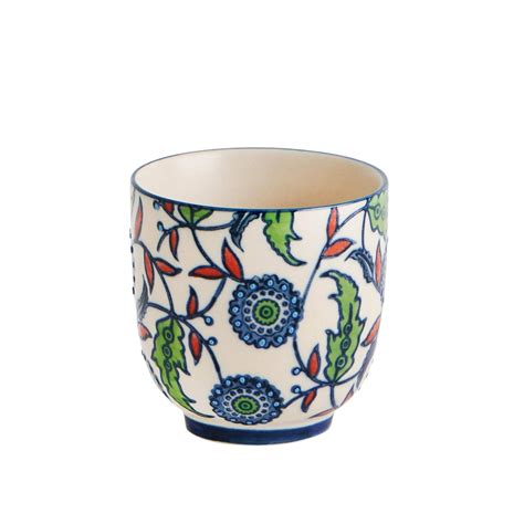 Buy Chumbak Jaipur Backyard Ceramic Ware Tumbler (L X B X H - 7 X 7 X 7 ...