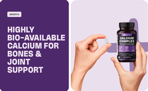 Buy Boldfit Calcium Citrate Tablets 1000 mg with Magnesium & Zinc for ...