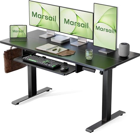 Amazon.com: Marsail TZESD15B-1 Electric Standing Desk, 55 Inch, Carbon ...