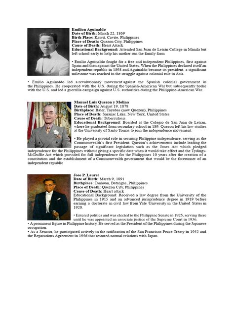 Philippines Presidents List 的图像结果