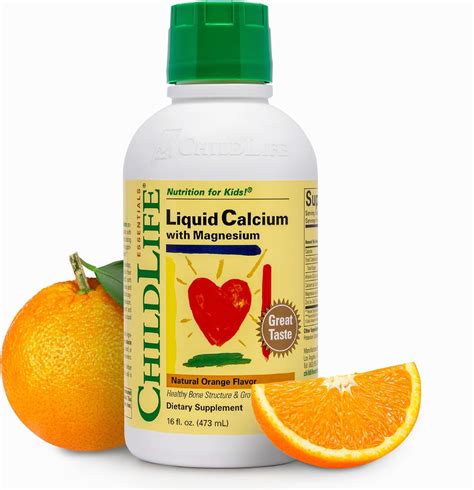 Amazon.com: CHILDLIFE ESSENTIALS Liquid Calcium Supplement for Kids ...