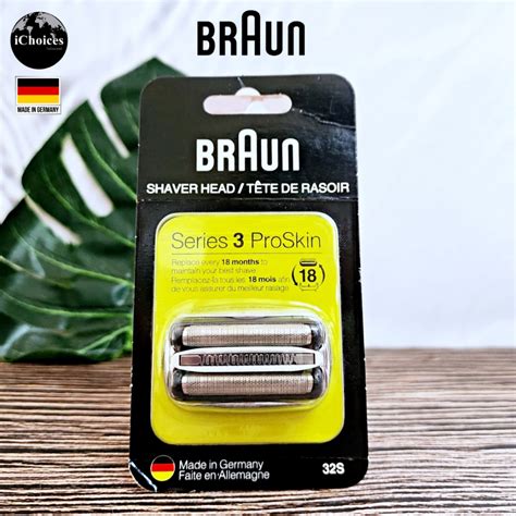 [Braun] Series 3 Proskin Electric Shaver Replacement Head 32s หัวใบมีด ...