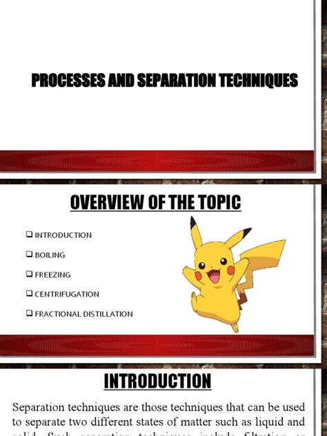 Image result for Separation process examples