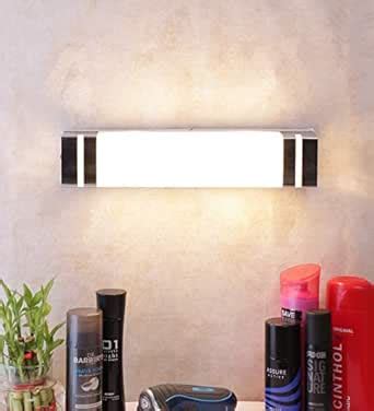 Buy New Era Off White Steel & Glass Bathroom Light for Wash Basin ...