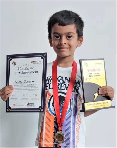 Syed Sufyaan of Grade 2 wins in 3x3 Rubix cube | JHS