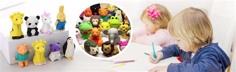 Buy Oligitdi Cartoon Erasers Animal Eraser for Kids Different Shapes ...